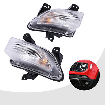 #ad Left amp; Right Turn Signal Lamps Parking Lights For Jeep Renegade Front 2015 2018 $57.60