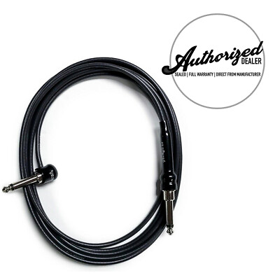#ad George L#x27;s .155 10 Foot Instrument Straight Right Angle Guitar Cable Black $38.40