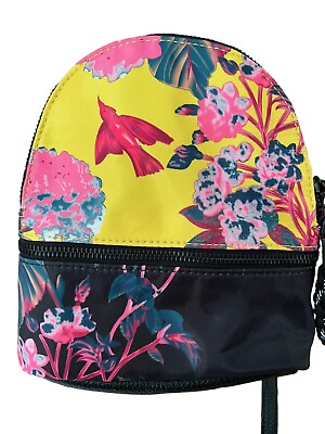 #ad #ad Steve Madden NEW Mini Y2K Mallory Floral Bird Print Backpack Adjustable Straps $24.99