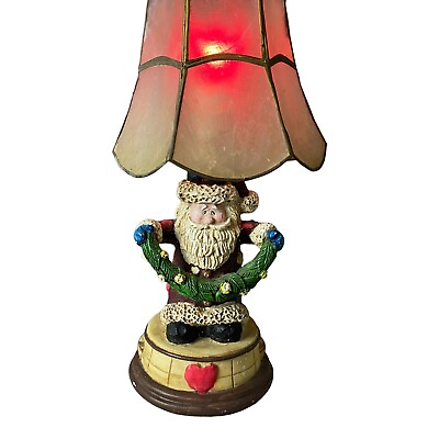 #ad Santa Claus Christmas Table Lamp with Shade Night Light 9.5quot; Holiday Decor C $19.99