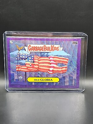 #ad 2023 GARBAGE PAIL KIDS CHROME 6 PURPLE WAVE REFRACTOR 241a OLD GLORIA 250 $9.95