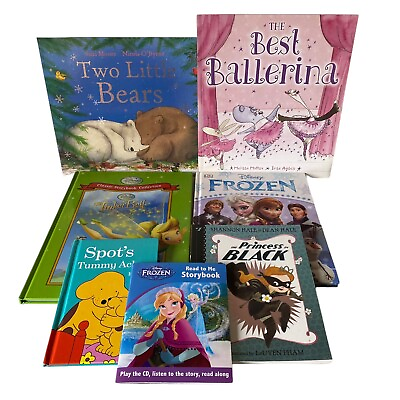 #ad 7 x Childrens Kids Assorted Reading Books Bundle Learning Frozen Tinkerbell AU $24.99