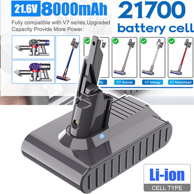 #ad For Dyson V7 Battery 21.6Volt High Capacity Battery V7 Animal V7 Battery 8000mah $46.99