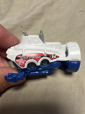 #ad 2018 OCEAN WORKS Design DEEP DIVER☆white blue; SEARCH amp; SALVAGE☆Matchbox LOOSE $4.99