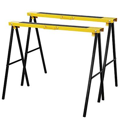#ad Portable Folding Sawhorse Heavy Duty Twin Pack 275 Lb Weight Capacity Each 2 Pac $73.29