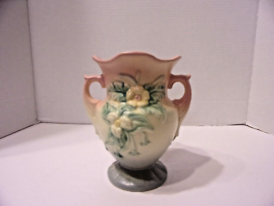 #ad HULL POTTERY VASE 6 1 2 WILDFLOWER TWO HANDLED $32.00
