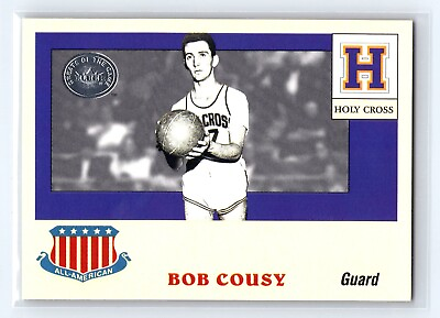 #ad 2001 Fleer Greats of the Game All American Collection #7AA Bob Cousy Holy Cross $2.25