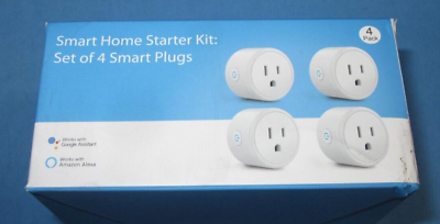 #ad a Box of 4 Smart Plugs a Smart Home Starter Kit Wifi Control of your outlet $15.95