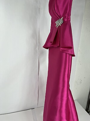 #ad Lily Pink Gown Strapless Prom Wedding Formal Beaded Folded Beaded $122.00