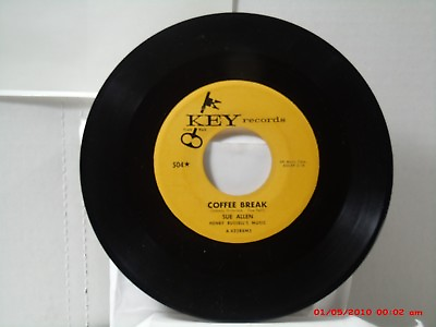 #ad SUE ALLEN 45 RARE COFFEE BREAK I#x27;VE NEVER BEEN TO ST. LOUIS KEY 1955 $48.99