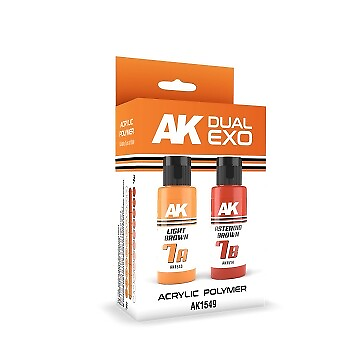 #ad AK Interactive 1549 Dual Exo: Light Brown amp; Asteroid Brown Acrylic Paint Set $18.99