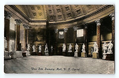 #ad West Side Statuary Hall U.S. Capitol Washington D.C. Vintage Postcard $5.00