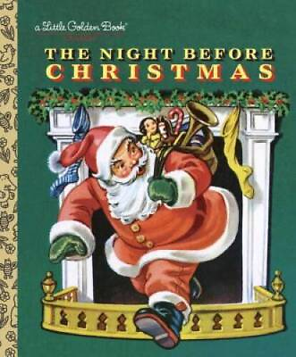 #ad The Night Before Christmas Little Golden Book Hardcover GOOD $3.97