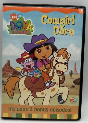 #ad Dora The Explorer Cowgirl Dora DVD FULL Screen 2 Bonus Episodes Nick Jr. 2003 $10.11