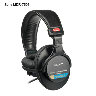 #ad Sony MDR 7506 Professional Studio Large Diaphragm Wired Headset $59.00