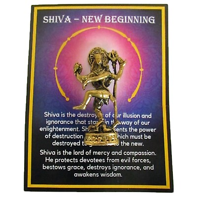#ad Shiva Nataraja Lord of Dance Mini Brass Figurine Dancing Shiva Statue Hindu $14.99