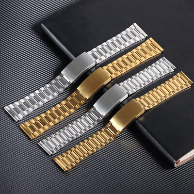 #ad High quality stainless steel watch band strap metal accessories 12 14 18 20mm $15.88