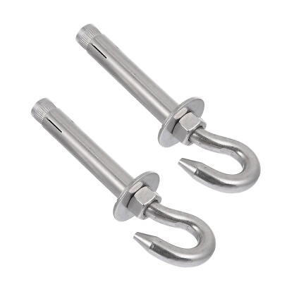 #ad 2 Pcs Stainless Steel Hook Expansion Hooks Hanging Chair Hammock Swing $19.11