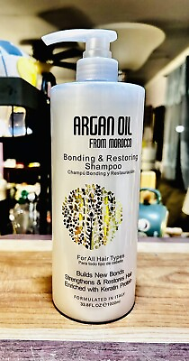 #ad Argan Oil Bonding amp; Restoring Shampoo for All Hair Types w Keratin From Morocco $28.45