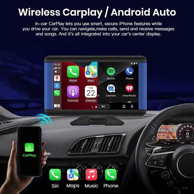 #ad 7#x27;#x27; Touch Screen Car Radio Wireless Apple Carplay Android Auto GPS Rear camera $68.95