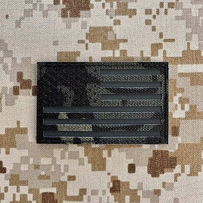 #ad US American Flag Patch USA Black Multicam Military Morale IR Hook amp; Loop $9.95