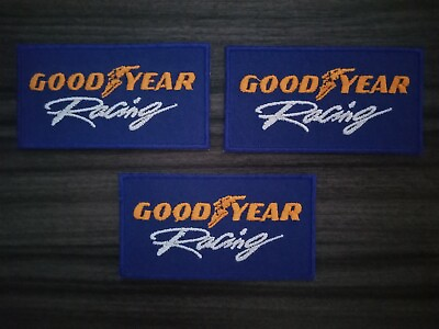 #ad 3pcs GOODYEAR Racing Patches Car MOTORSPORTS Embrodered Iron or Sewn on Shirt $9.99