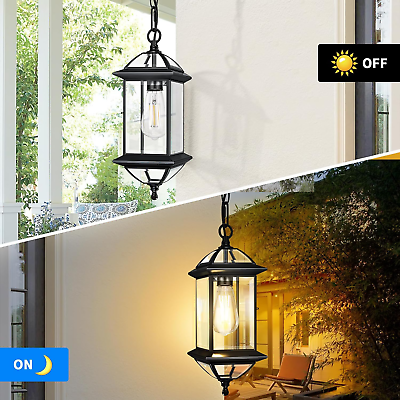 #ad Outdoor Pendant Light Oil Rubbed Bronze 16.7#x27;#x27; Chandelier Porch Hanging Lights $78.71