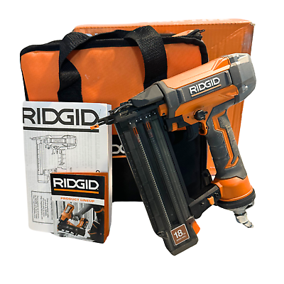 #ad Ridgid R150FSF 18 Gauge 1 1 2 in. Finish Stapler Tool with Bag and User Guide $55.99