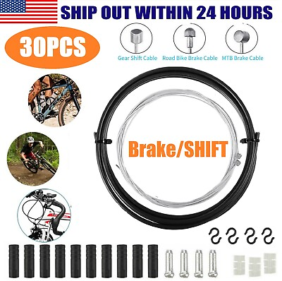 #ad Bicycle Shift Derailleur Cable and Brake Cable Kit Universal Mountain Bike USA $8.99