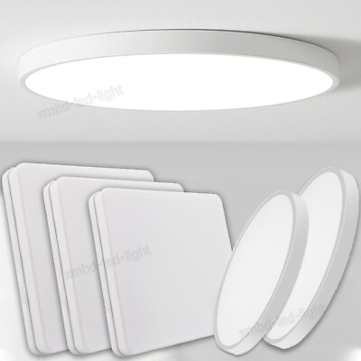 #ad LED Ceiling Down Light Ultra Thin Flush Mount Kitchen Lamp Home Fixture 16W 48W $10.99