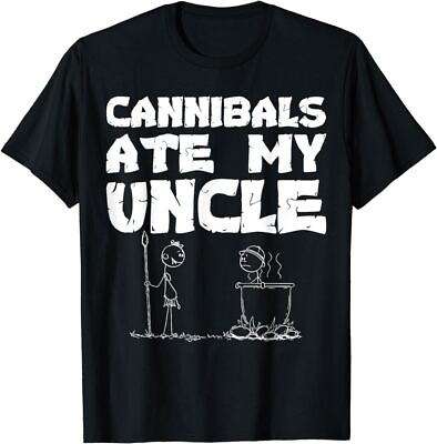 #ad Cannibals Ate My Uncle Joe Biden Political Satire Trump 2024 T Shirt $20.99