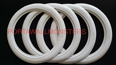 #ad 16#x27;#x27; inch Wide Motorcycle Atlas White Wall Port o wall Tyre insert Trim Set #04 $76.49