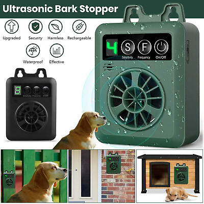 #ad Outdoor Ultrasonic Anti Barking Device Dog Bark Control Sonic Silencer US $20.89