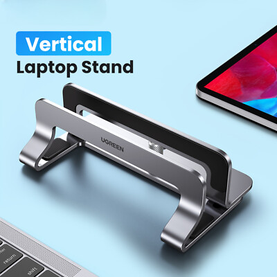 #ad Vertical Laptop Stand Holder For MacBook Pro Aluminum Foldable Notebook Support $43.84