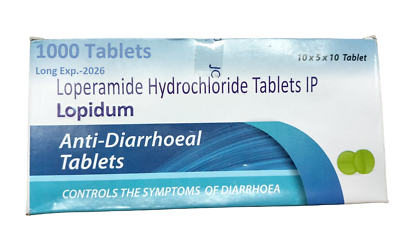 #ad 1000 Tablets 2mg Anti Diarrheal Long Exp. april 2025 Free Shipping USA $38.00