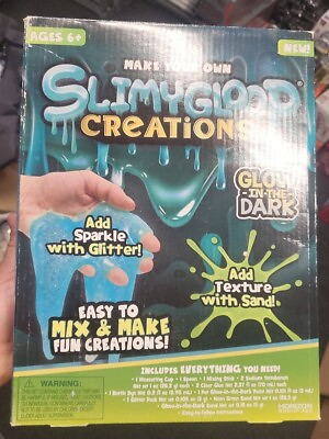 #ad SlimyGloop Creations Kit Glow In The Dark Sand Crafts Make Your Own Glitter $11.00