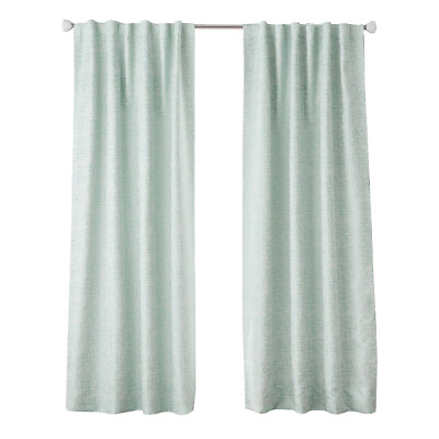 #ad Beautiful Aqua Slate Blackout Single Curtain Panel 50quot; x 108quot; Better New Curtain $28.94