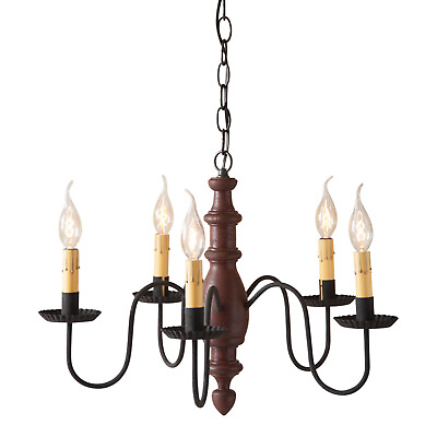 #ad Country Inn Chandelier in Plantation Red $374.95