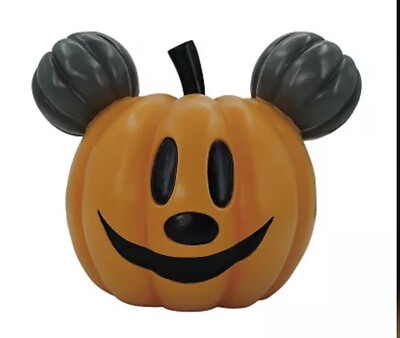 #ad Disney#x27;s Mickey Mouse Faux Pumpkin Head Table Decor Brand New Halloween Fall $39.99