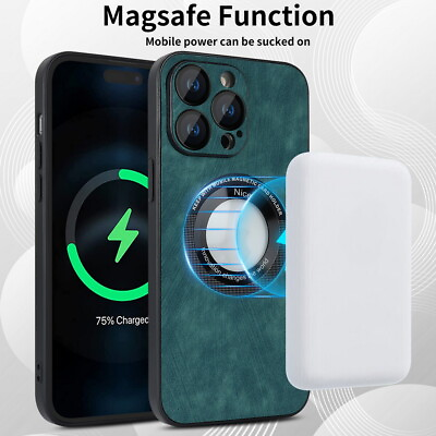 #ad Ultra Thin TPU Protective Case Cover Magnetic Charging Lens Protector for iPhone $2.99