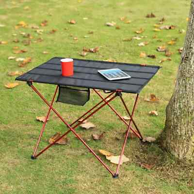 #ad Outdoor Foldable Table Camping Desk Beach Hiking Fishing Camping Supplies $47.74