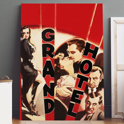 #ad Canvas Print: Grand Hotel Movie Poster Wall Art $19.95