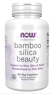 #ad Now Solutions Bamboo Silica Beauty 90 Veg Capsules $12.99