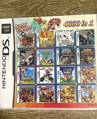 #ad 4300 In 1 Nintendo DS Game DS Multi Game Card 👾🇺🇸 $35.99