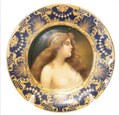 #ad 1905 Tinplate Anheuser Busch Portrait Plate 10quot; “Vienna” St Louis Collector Item $30.00