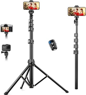 #ad 71quot; Tripod for iPhone amp; Camera VICTIV Phone Tripod with Remote Phone $22.99
