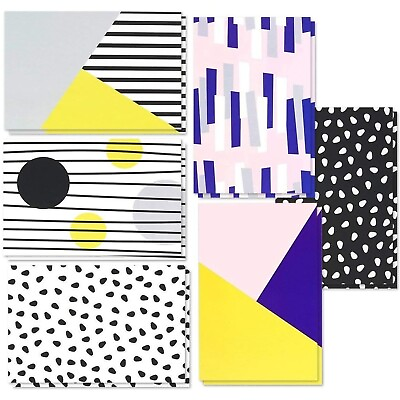 #ad 144 Pack All Occasion Greeting Cards w Envelopes 6 Colorful Modern Design 4quot;x6quot; $23.89
