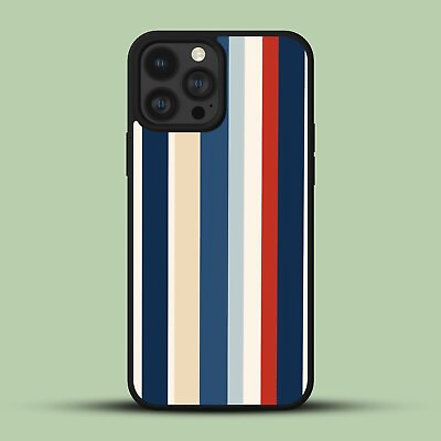 #ad retro stripes polka dots Rugged Phone Case For iPhone 14 15 11 12 13 Pro AU $17.99