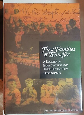 #ad SEALED NEW First Families Of Tennessee A Register. East Tennessee Historical Soc $239.99