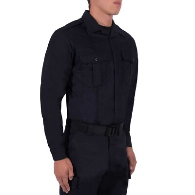 #ad New: Blauer Long Sleeve Cotton Uniform Shirt Police Work Clothing 8703X $25.00